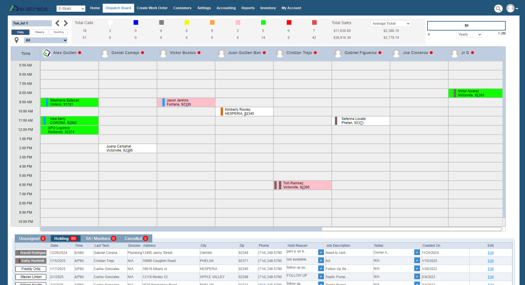Skyboss field service application